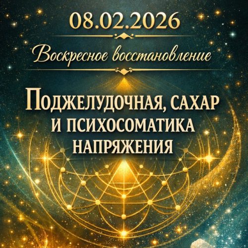 Воскресное восстановление "Поджелудочная, Сахар"