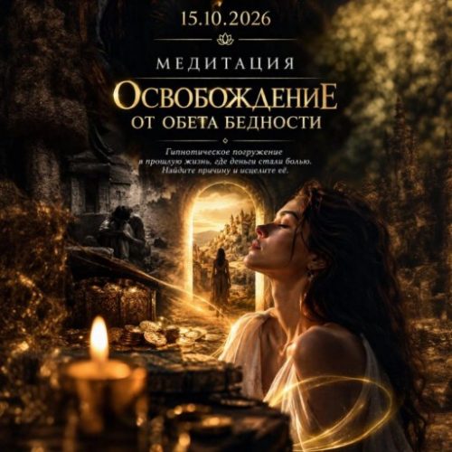 15.10.2026 МЕДИТАЦИЯ «ОСВОБОЖДЕНИЕ ОТ ОБЕТА БЕДНОСТИ»